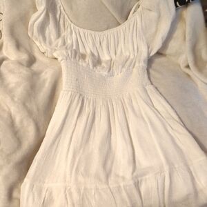 Elegant White Women's Dress